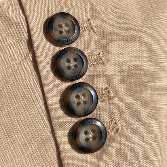 NWOT Men’s Guess Blazer Jacket, Tan - Picture 10 of 10